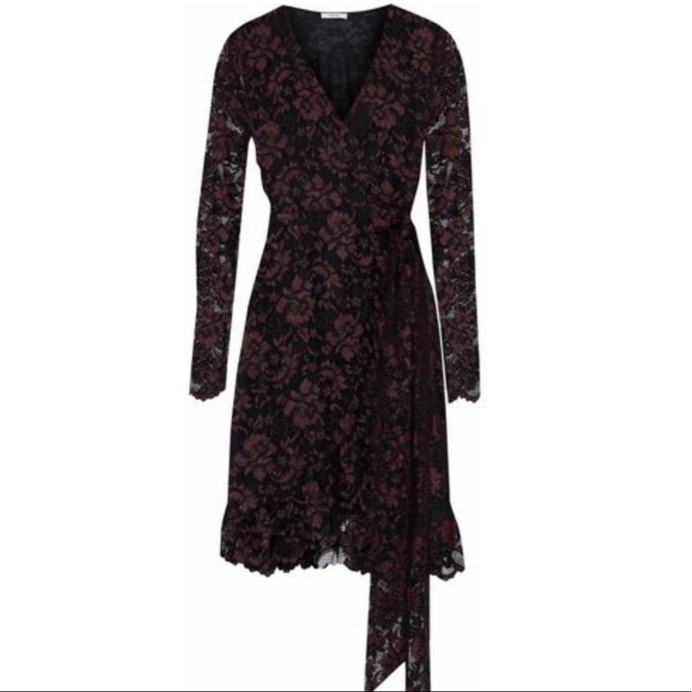 Ganni Lace Wrap Dress - Picture 4 of 10